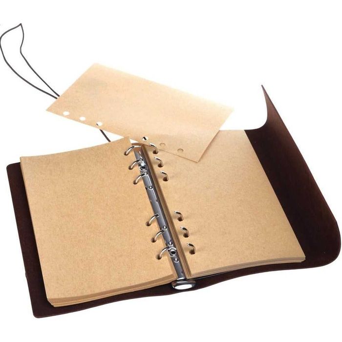 Agenda stil nautic format A6 150 pagini coperta din piele artificiala