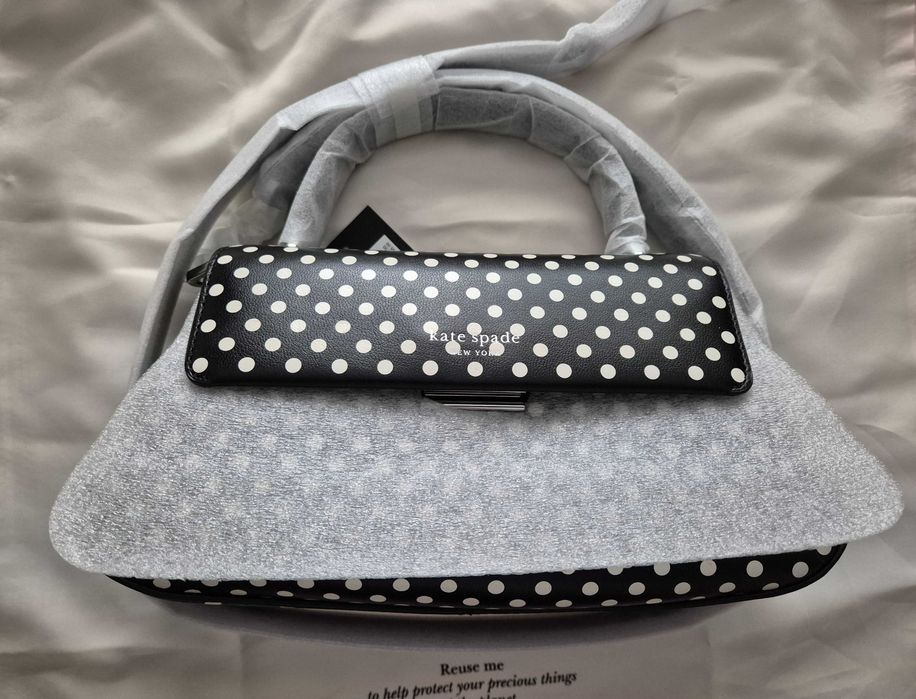 [Нова, с етикет] Дамска чанта Kate Spade, polka dot