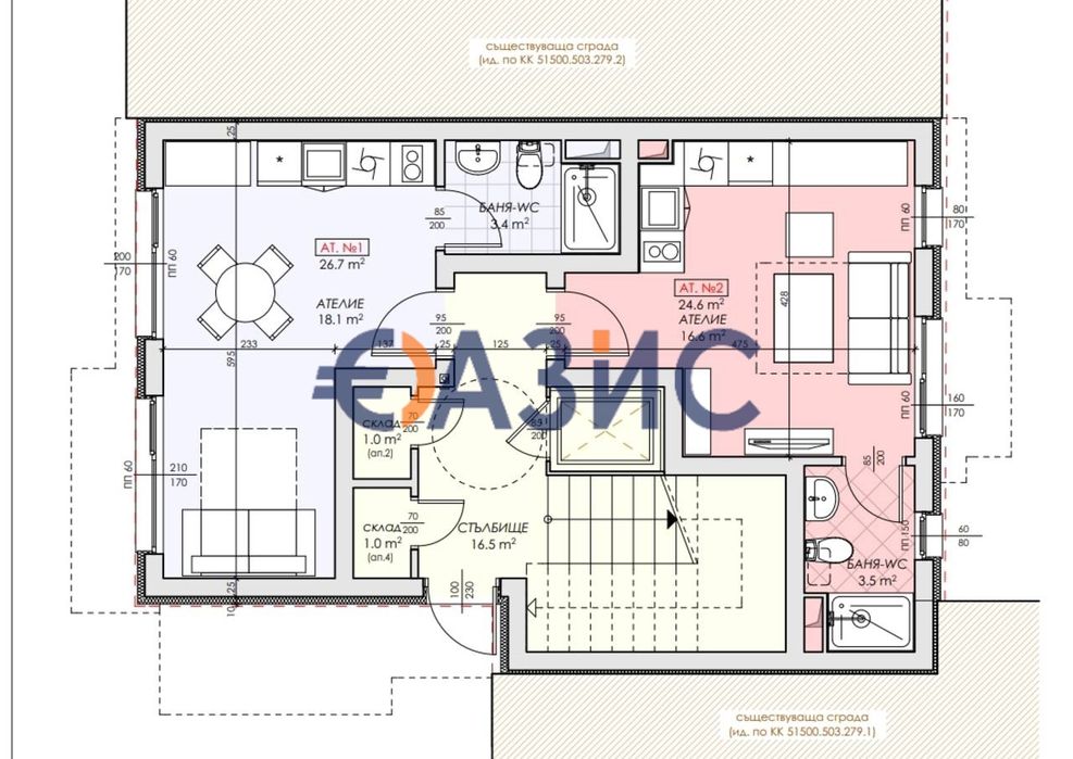 Продава се Едностаен апартамент в Несебър - 33 кв.м за 1252 €/кв.м - Снимка #12