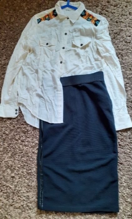 Brend original tinuta /fusta+ camasa 80 lei