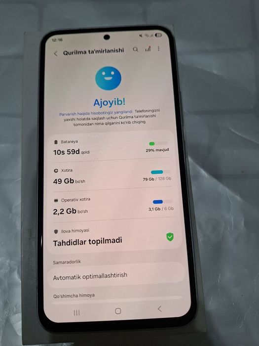 Samsung A54 sotiladi 2mln 650ming