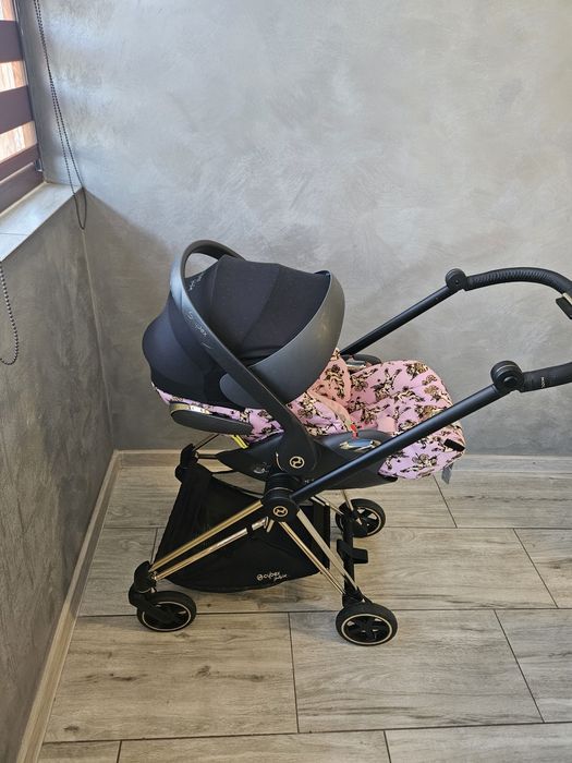 Бебешка количка Cybex Mios Jeremy Scott CHERUBS-pink 3 в 1 + чанта