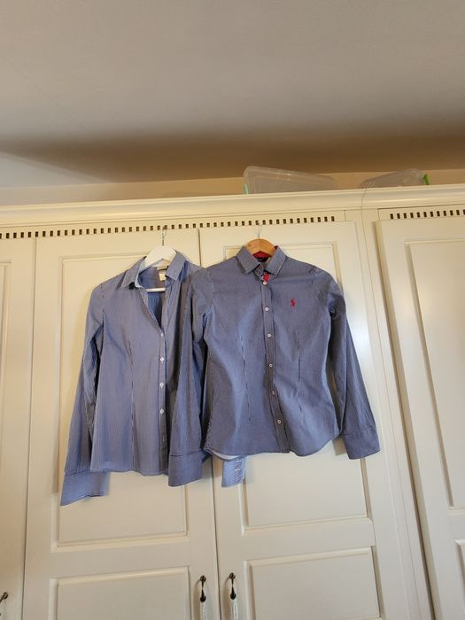 Set 2 cămăși cu dungi bumbac femei mărimea M