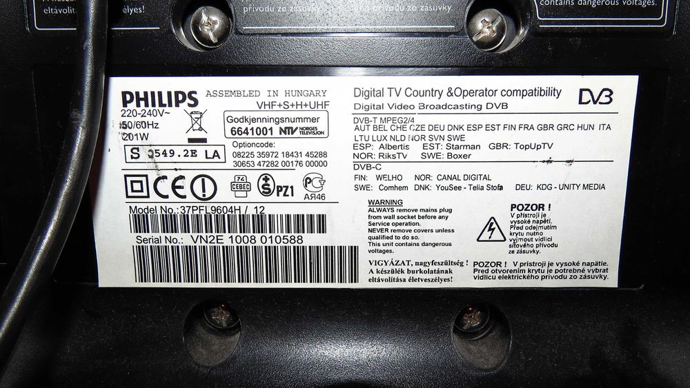 Телевизор Philips 37pfl9604h12