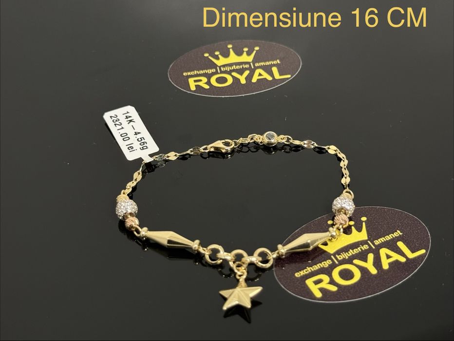 Bijuteria ROYAL : Bratara AUR 14K NOU  4.56 GR