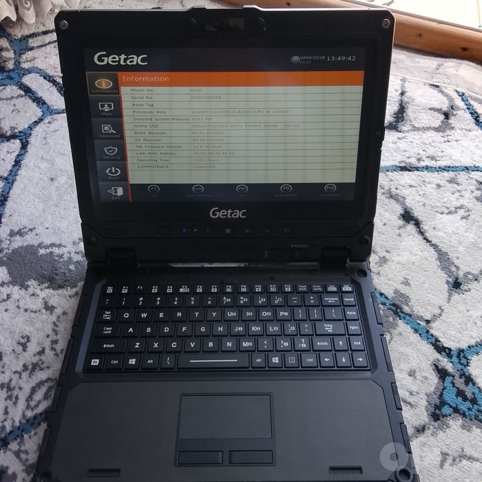 Getac K120 Rugged — защищённый ноутбук
Модель: Getac K120
Процессор