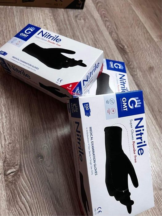 Черни нитрилни ръкавици - на едро