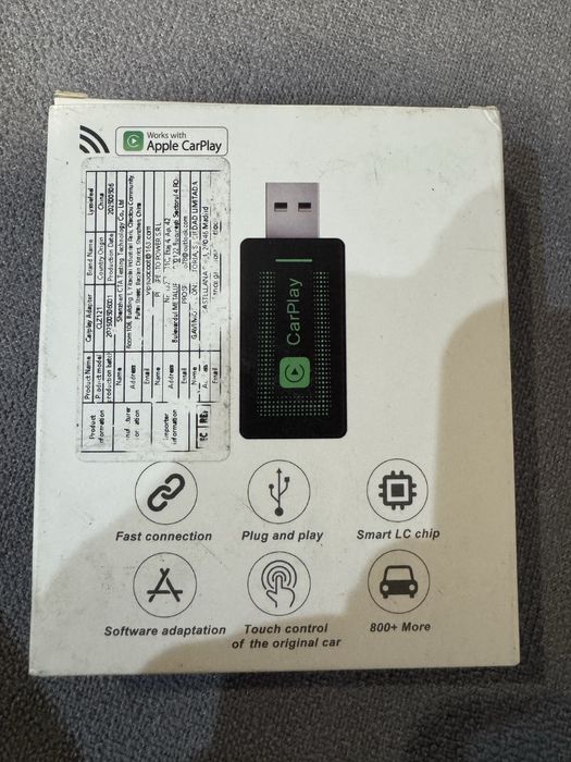 ЧИСТО НОВ – Безжичен Apple CarPlay адаптер