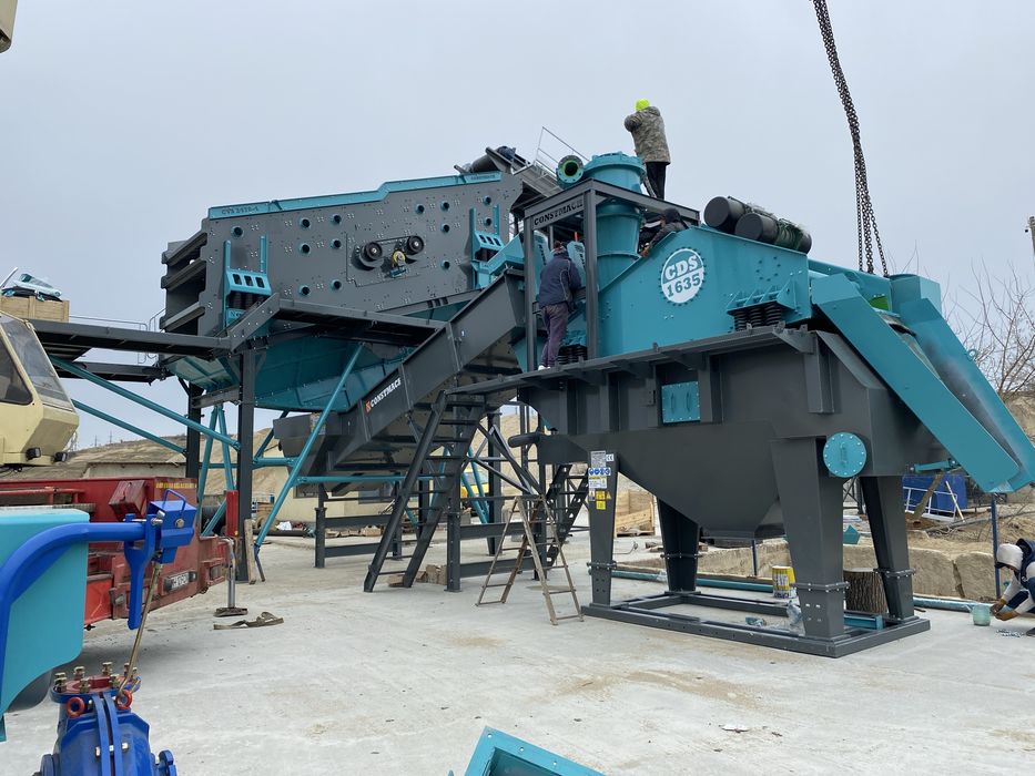 Statii sortare cu spalare, concasoare, hidrociclon,