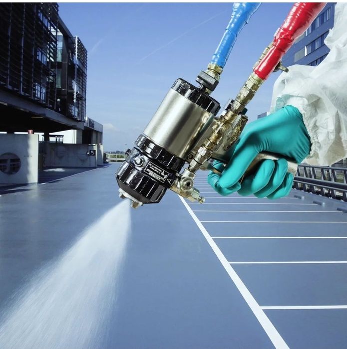 Поле уре двух компонентый для изоляции мансард терас балкон