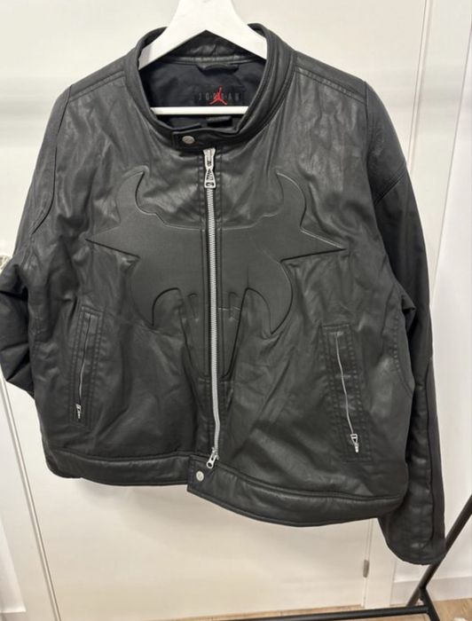 Jordan x Travis Scott Cactus Jack Leather Jacket – Black