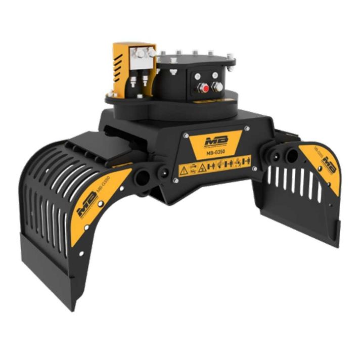 Graifer rotativa MB Crusher MB-G350 pentru miniexcavatoare