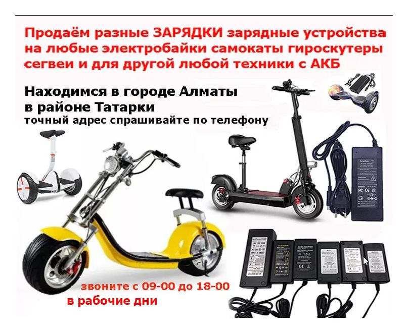 зарядка от самоката и кресла инвалидного