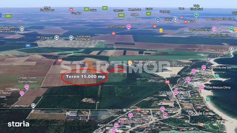 Teren ideal investitie litoral zona statiunii Olimp