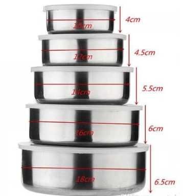 Комплект метални кутии за храна с херметически капаци