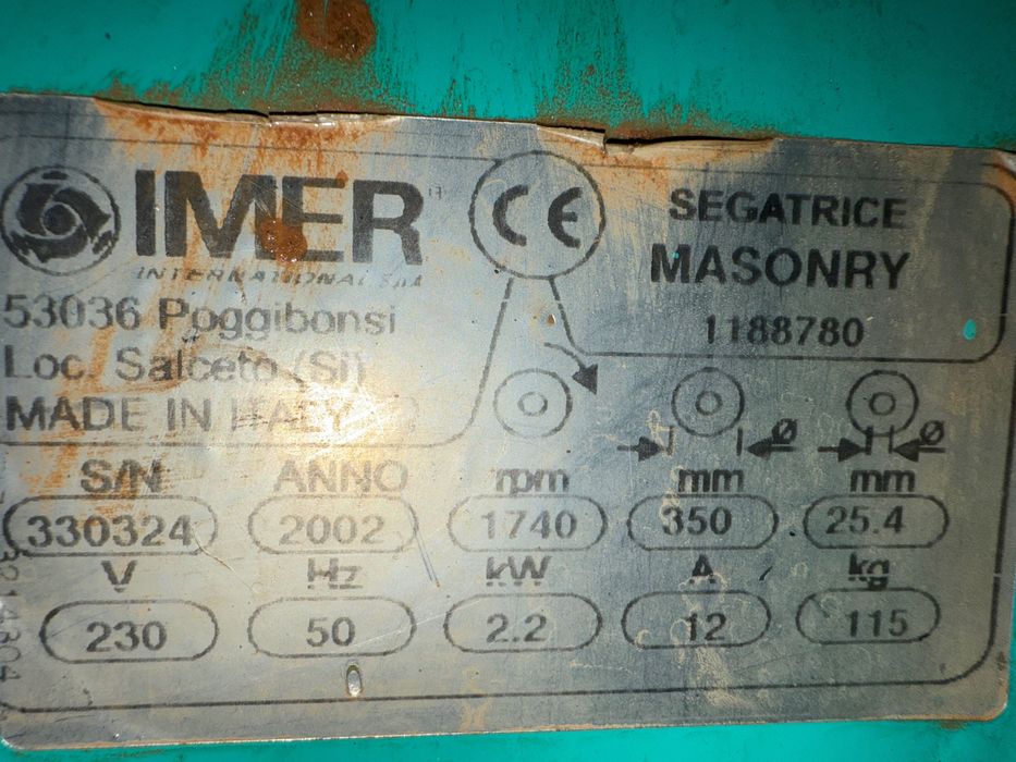 Circular Imer pe apa pentru caramida, piatra, granit