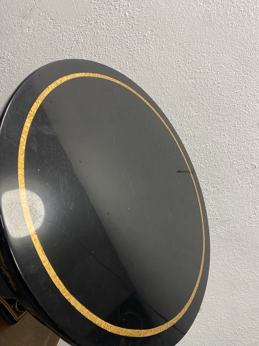 Китайска лакова помощна маса 1920 ръчна златна украса