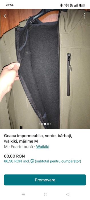 Geaca impermeabila bărbați mărime M waikiki