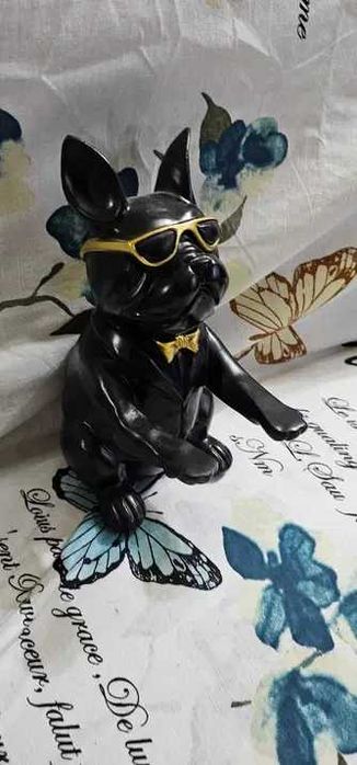 statueta + bibelou catel buldog francez suport diverse