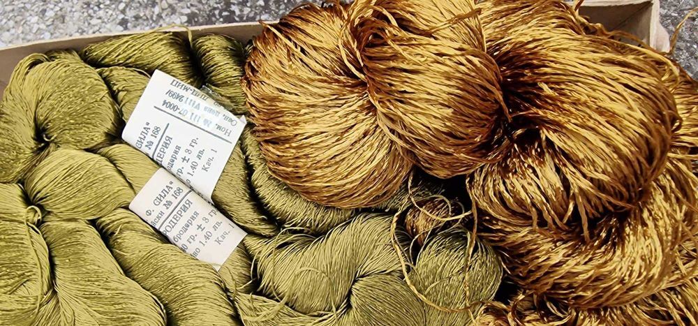 Прежда вискозна/целулозна цветна коприна за плетене, бродиране, тъкане