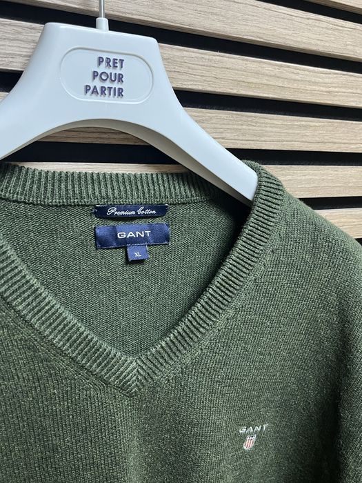 GANT - Premium Cotton V Neck Pull - размер ХЛ / Оригинал