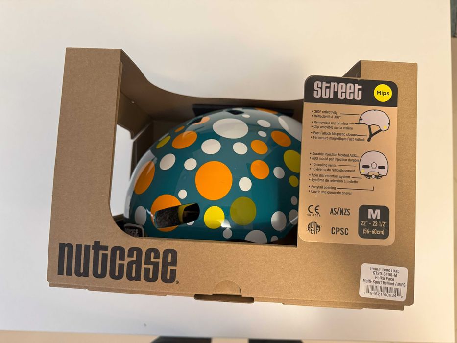 Cască Nutcase Street MIPS M (56–60 cm) – Polka Face – nouă în cutie