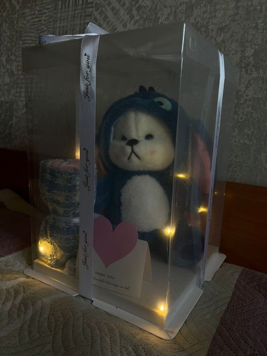 Трендовая плюшевая мишка