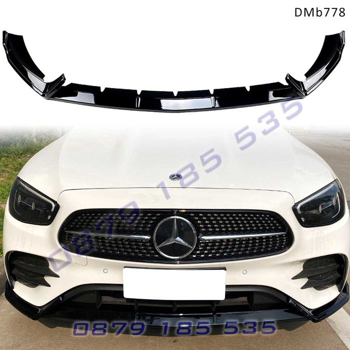 Лип спойлер предна броня Mercedes E W213 C238 Face AMG мерцедес амг е