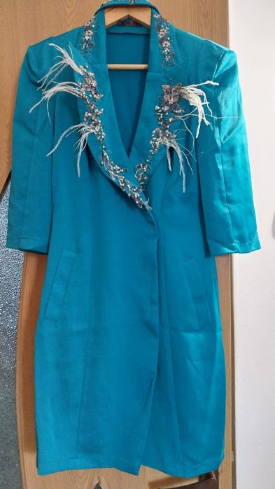 Rochie stil sacou albastra