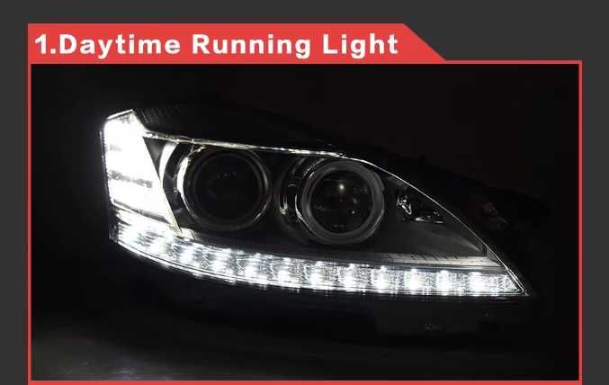 LED Фарове за Mercedes W221 S-class Facelift, LED Диодни фарове