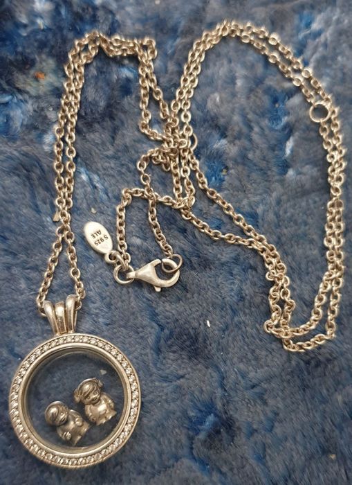 Локет Пандора  925 пр мальчик с девочкой оригинал