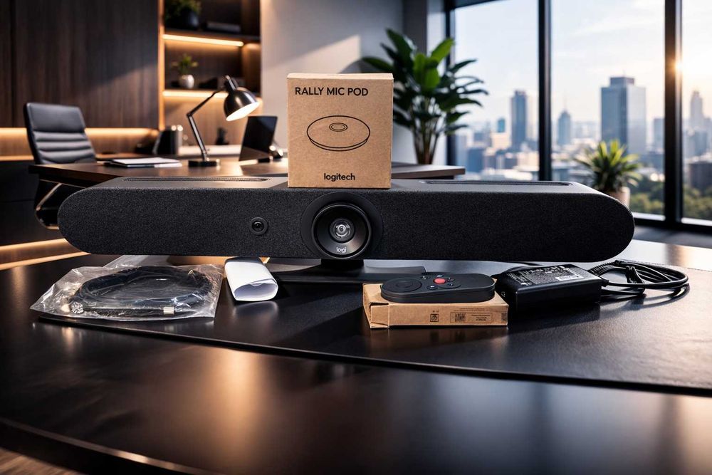 Logitech Rally Bar Min Camera,Videochat,videoconferinta Wireless4K,TOP