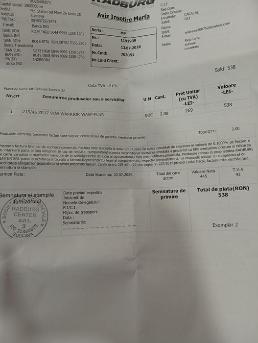 Anvelope noi de vânzare