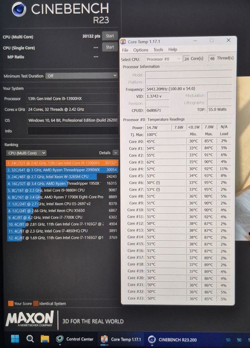 Laptop gaming 16" RTX 4080 2K 240Hz i9 13900HX 32GB RAM Watercooling