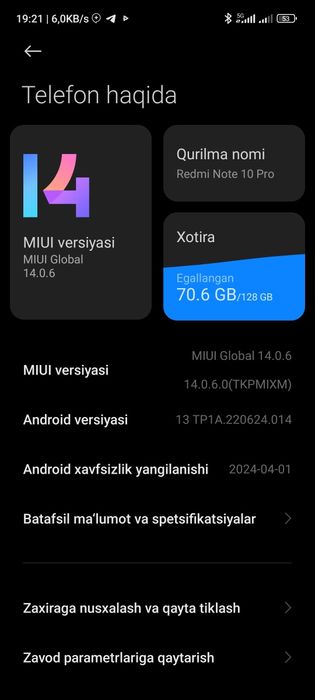 Redmi note 10 pro 5g / poco x3 gt  8/128