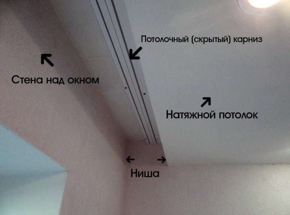Установка натяжного потолка