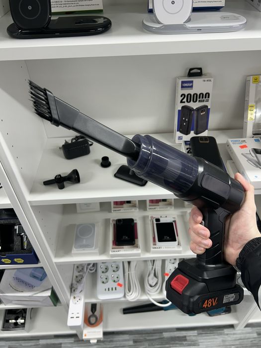 Aspirator portabil multifuncțional 48V cu acumulator Li-Ion