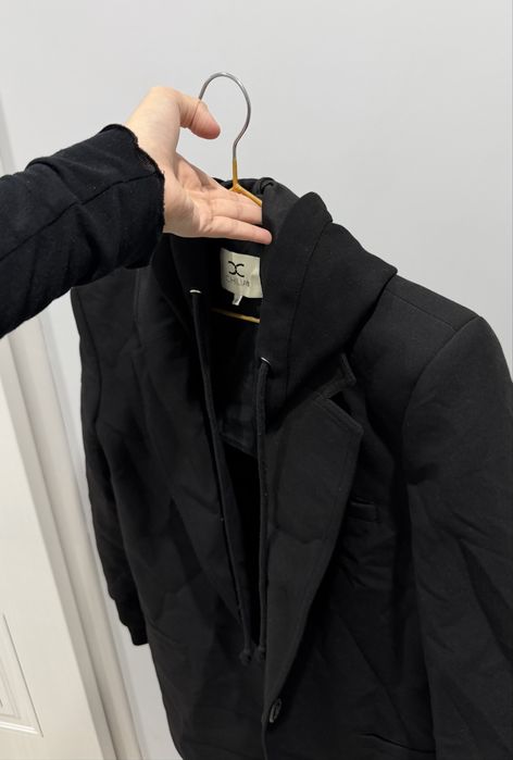 Пиджак обманка с капюшоном