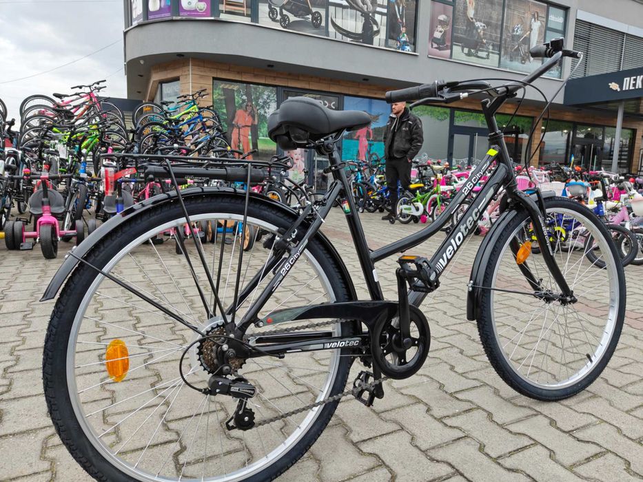 PA Алуминиев велосипед 26" Velotec CITY черен