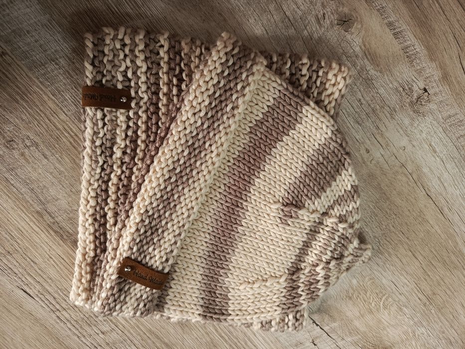 Комплект шапка-пипка + снуд.