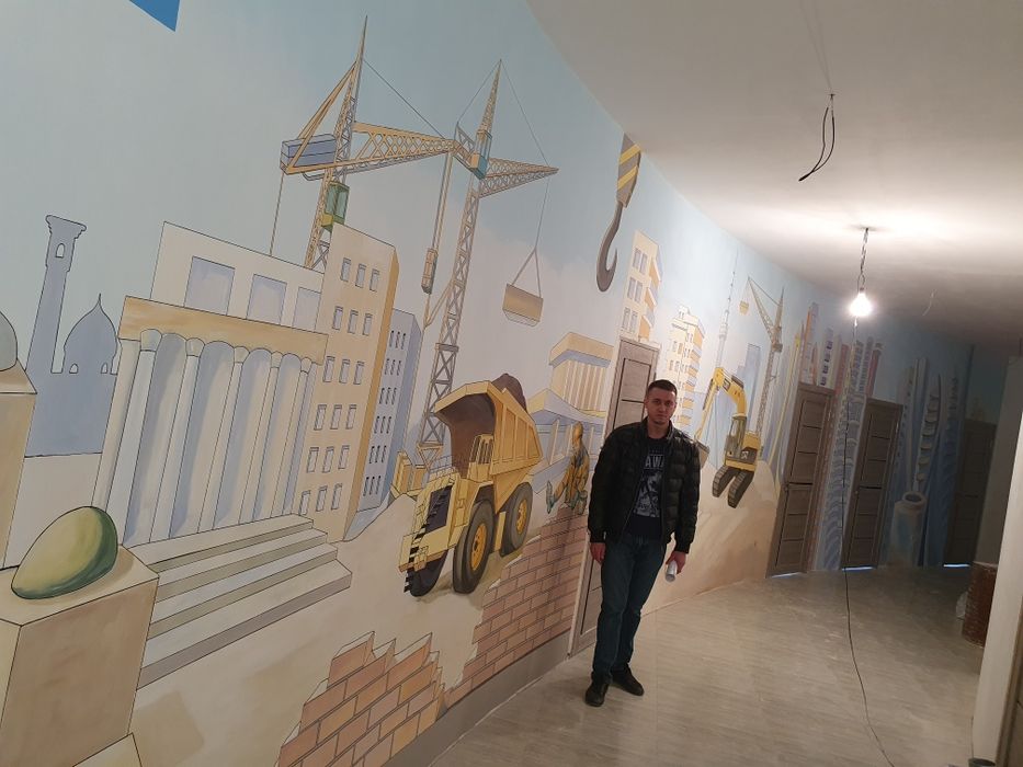 Роспись барельеф скульптуры художник дизайн 3D арт рисунки rasm haykal