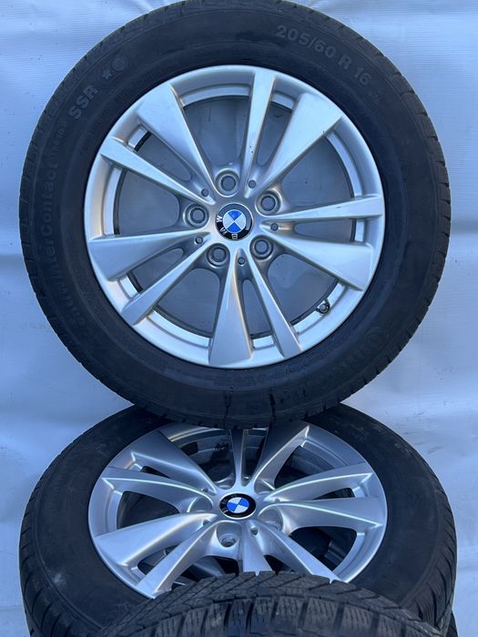 Jante aliaj originale BMW R16 cu cauciucuri iarna M+S 205/60/16!