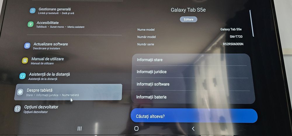 Tablete Samsung ecran defect