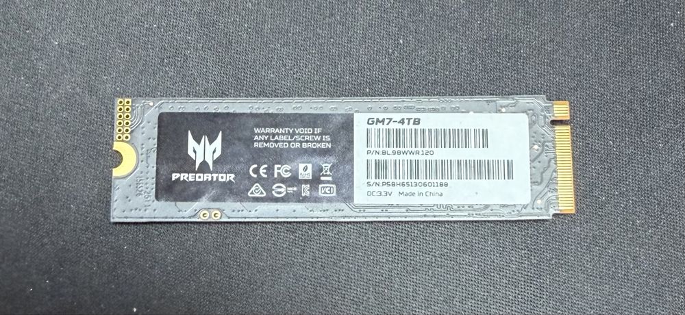 SSD Predator 4TB