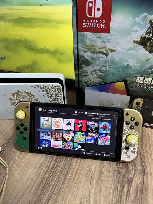 Прошитая+Лимитированная Nintendo Switch Oled Kaspi Red, 0-0-24