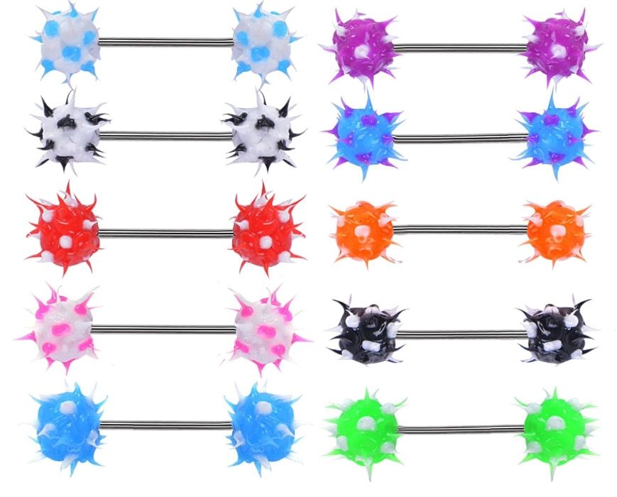 Таралежки / Обеца за език / Пиърсинг обици за език