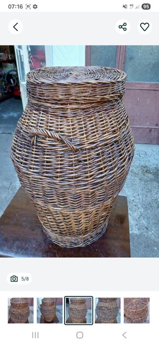 Cos din nuiele Vitange.