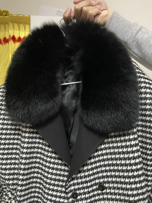 пальто с норковым воротником