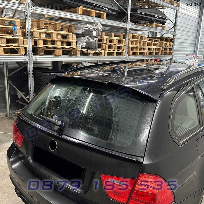 Спойлер за задно стъкло BMW Серия 3 E91 Touring 2005-2012 черен гланц DBb032 тунинг лип бмв е91