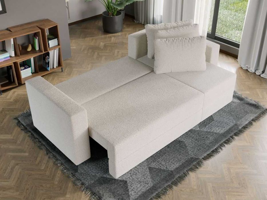 Coltar Extensibil Alfa plusat aspect lana alba